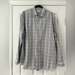 Calvin Klein Steel +.   Regular fit. Stretch. Non iron. Xl. 17.5. 34/35